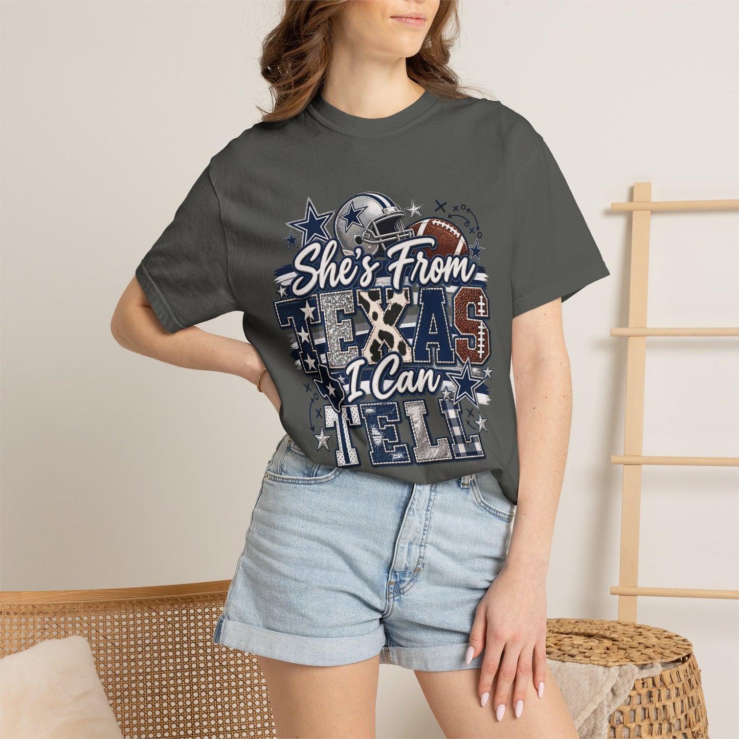 Cowboys/She's From Texas I Can Tell T-Shirt