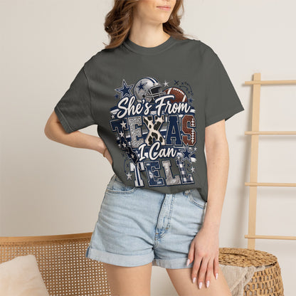 Cowboys/She's From Texas I Can Tell T-Shirt