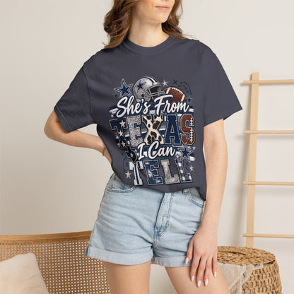 Cowboys/She's From Texas I Can Tell T-Shirt