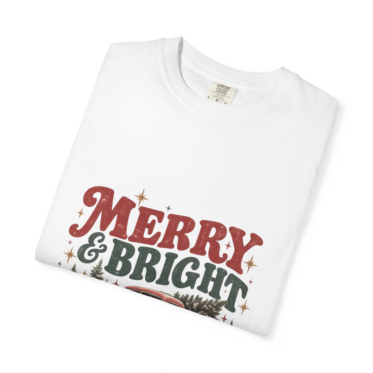 🎄 Merry & Bright Vintage Christmas Tee