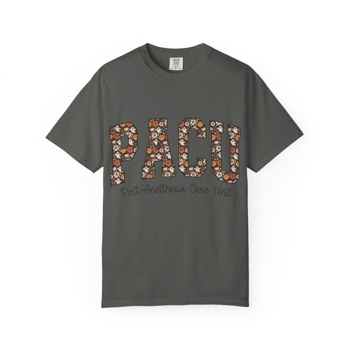 PACU Floral Athletic T-Shirt — Post-Anesthesia Care Unit Tee for Nurses & Clinicians