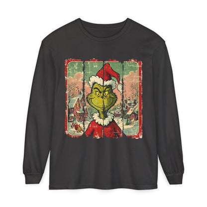 Grinch Vintage Santa Long Sleeve T-Shirt