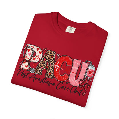 PACU Nurse T-Shirt – "Post Anesthesia Care Unit" Heartbeat Design