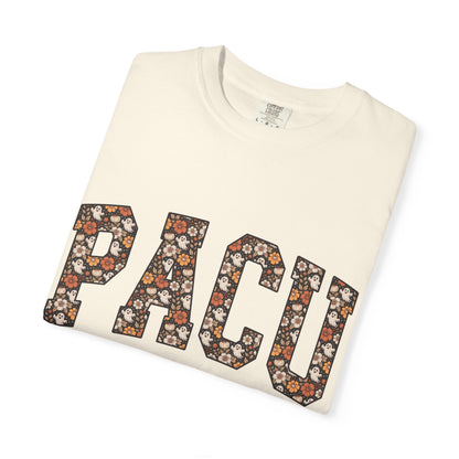 PACU Floral Athletic T-Shirt — Post-Anesthesia Care Unit Tee for Nurses & Clinicians