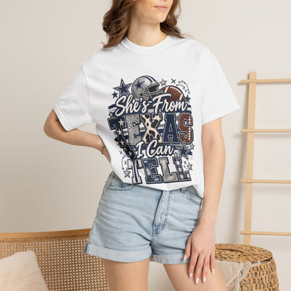 Cowboys/She's From Texas I Can Tell T-Shirt